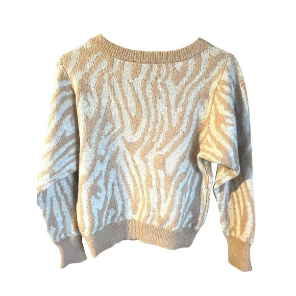 Rebecca Taylor Tiger Stripe Pullover Wool Blend Sweater XS - $375 Retail - Picture 6 of 7